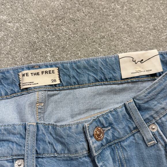We the Free People NWT Avalon Drapey Flare Jeans Sz 28 Short Oversized Baggy - Picture 9 of 15